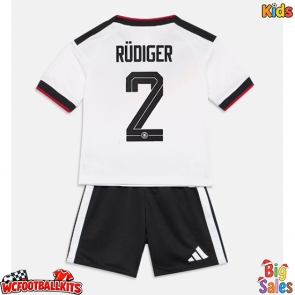 Germany Antonio Rudiger #2 Replica Home Stadium Kit for Kids World Cup 2026 Short Sleeve (+ pants)